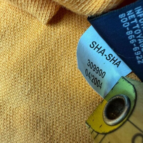 Vintage Tommy Hilfiger V Neck Orange Short Sleeve Knit T Shirt Mens XL 2004 Y2K - Picture 7 of 10